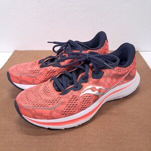 Saucony Athletic Shoes Women 10 PWRRUN Red Pink Running Sneakers S10861-16